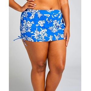 Lane Bryant Cacique | Floral Drawstring Swim Skirt